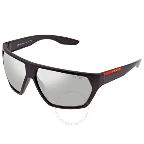 Prada Linea Rossa Sport Light Grey Silver Mirror 